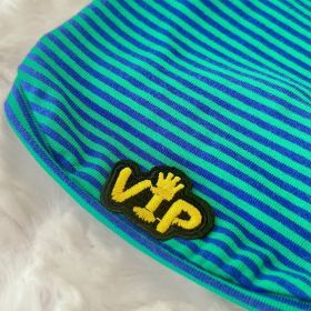 VIP Baby Dog Tee (Color: Striped Green, Size: SM)