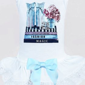 Hugs x Kisses Dog Dress (Color: White, Size: LG)