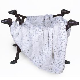 Deluxe Dog Blankets (Color: Pearl Leopard, Size: Throw)
